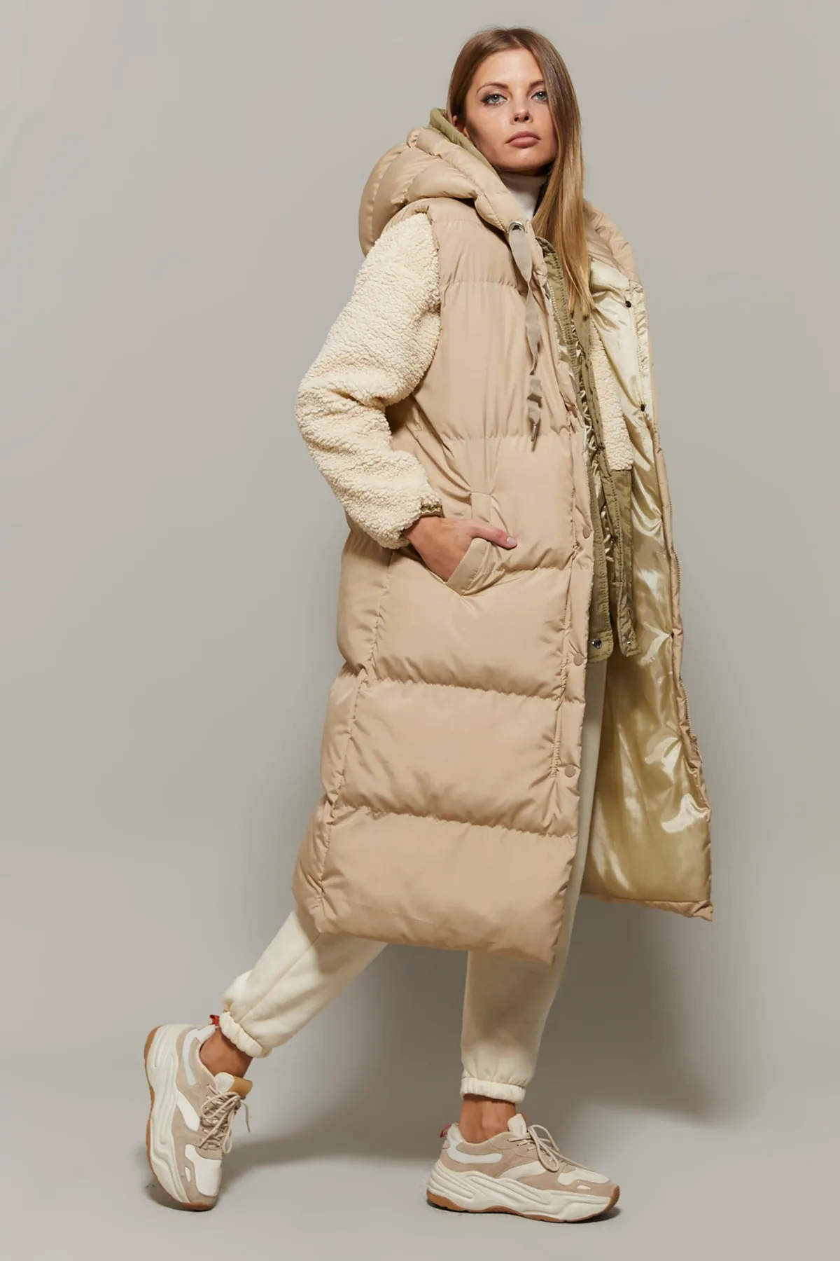 Cool & Sexy  Weste - Beige - Puffer
