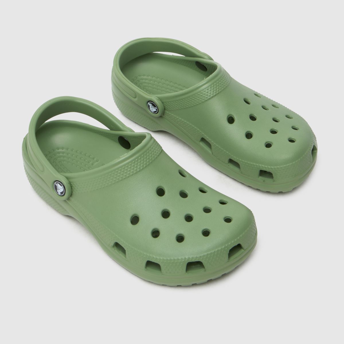Crocs Classic klumpa szandál zöld színben