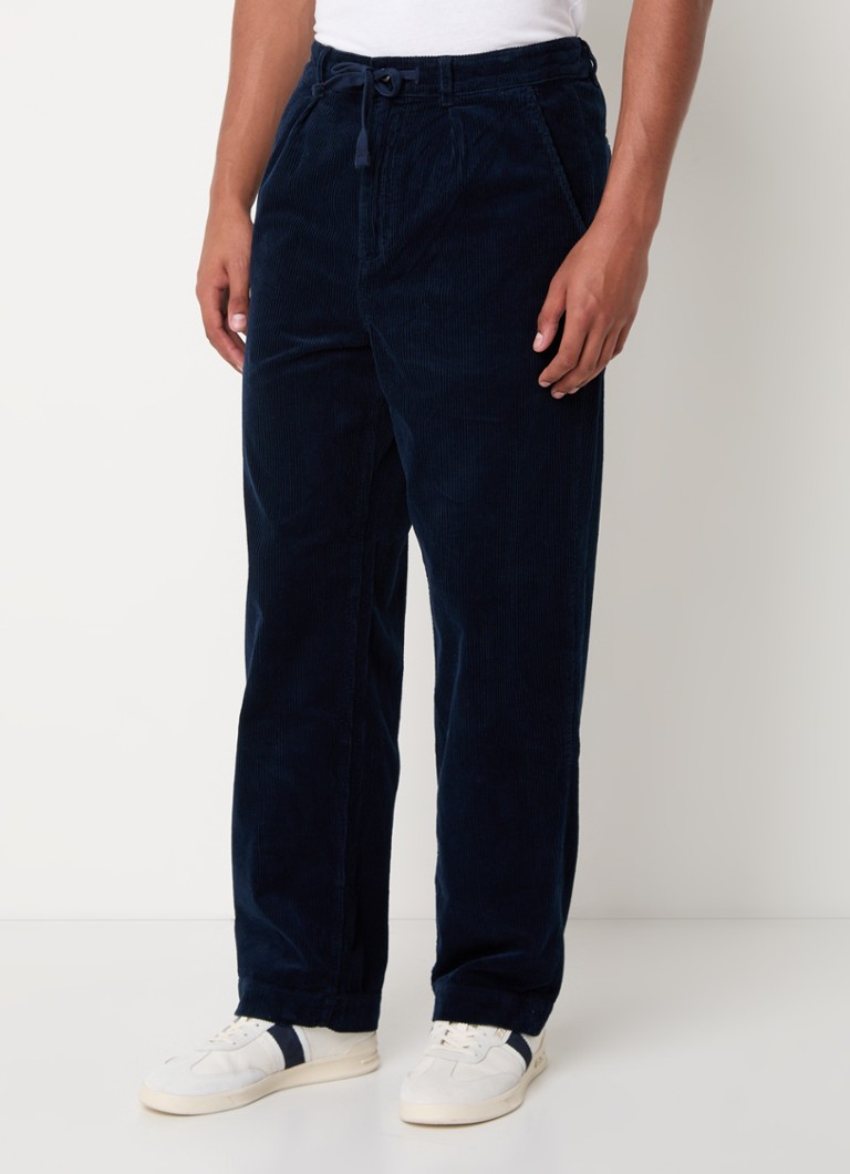 Pantaloni din catifea reiată cu croială dreaptă Ralph Lauren