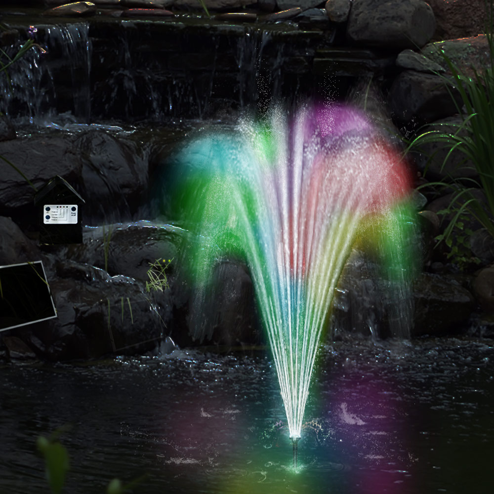 Casaria Deuba LED Solarpumpe mit Akku