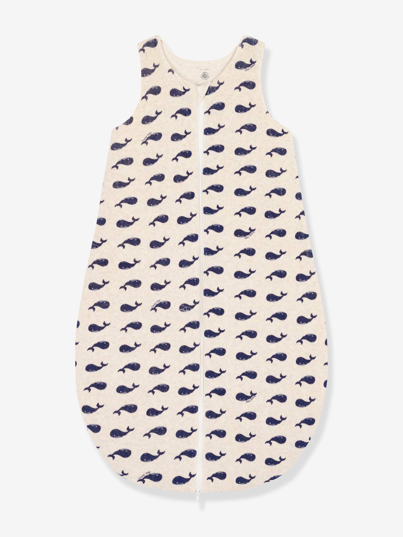 Gigoteuse baleine bébé en velours PETIT BATEAU beige