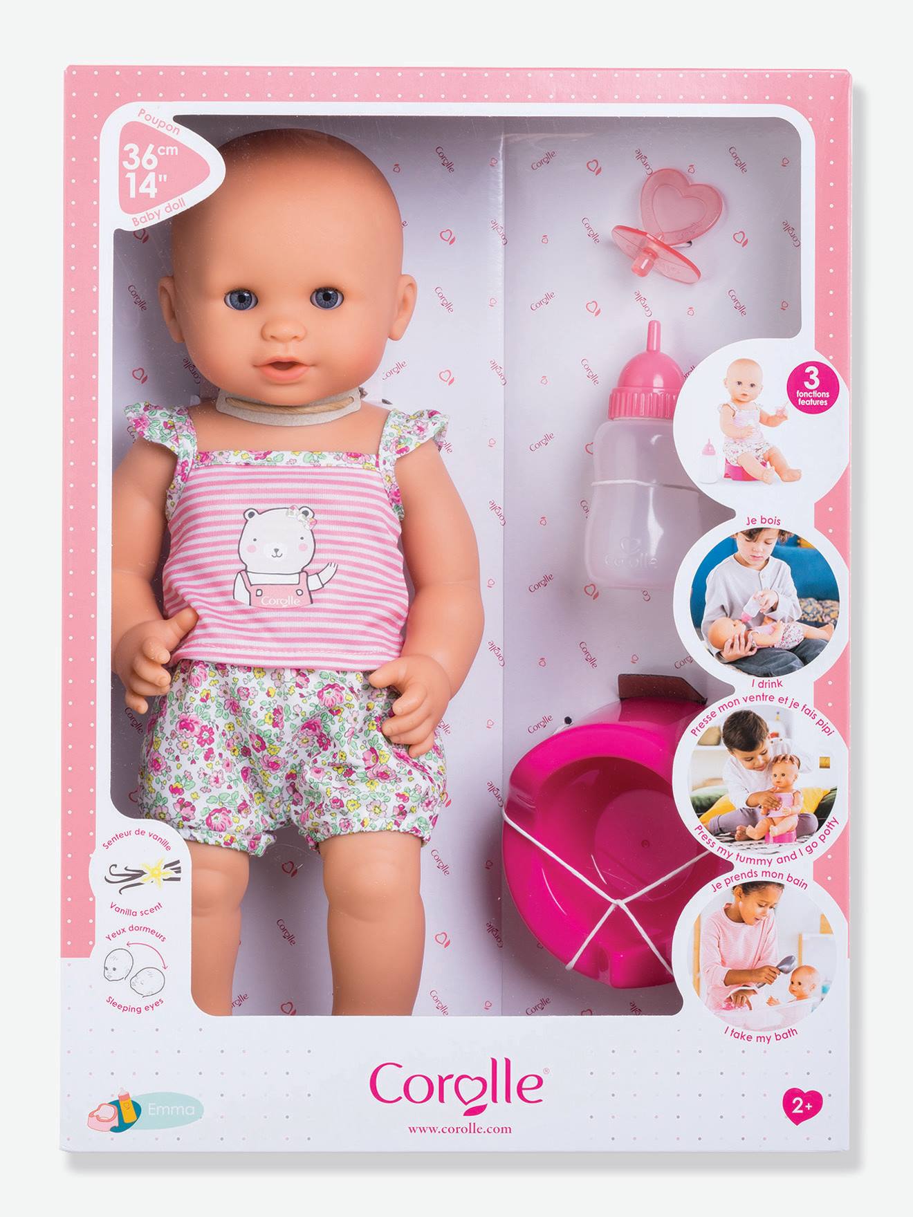 Coffret Emma fait pipi COROLLE rose bonbon