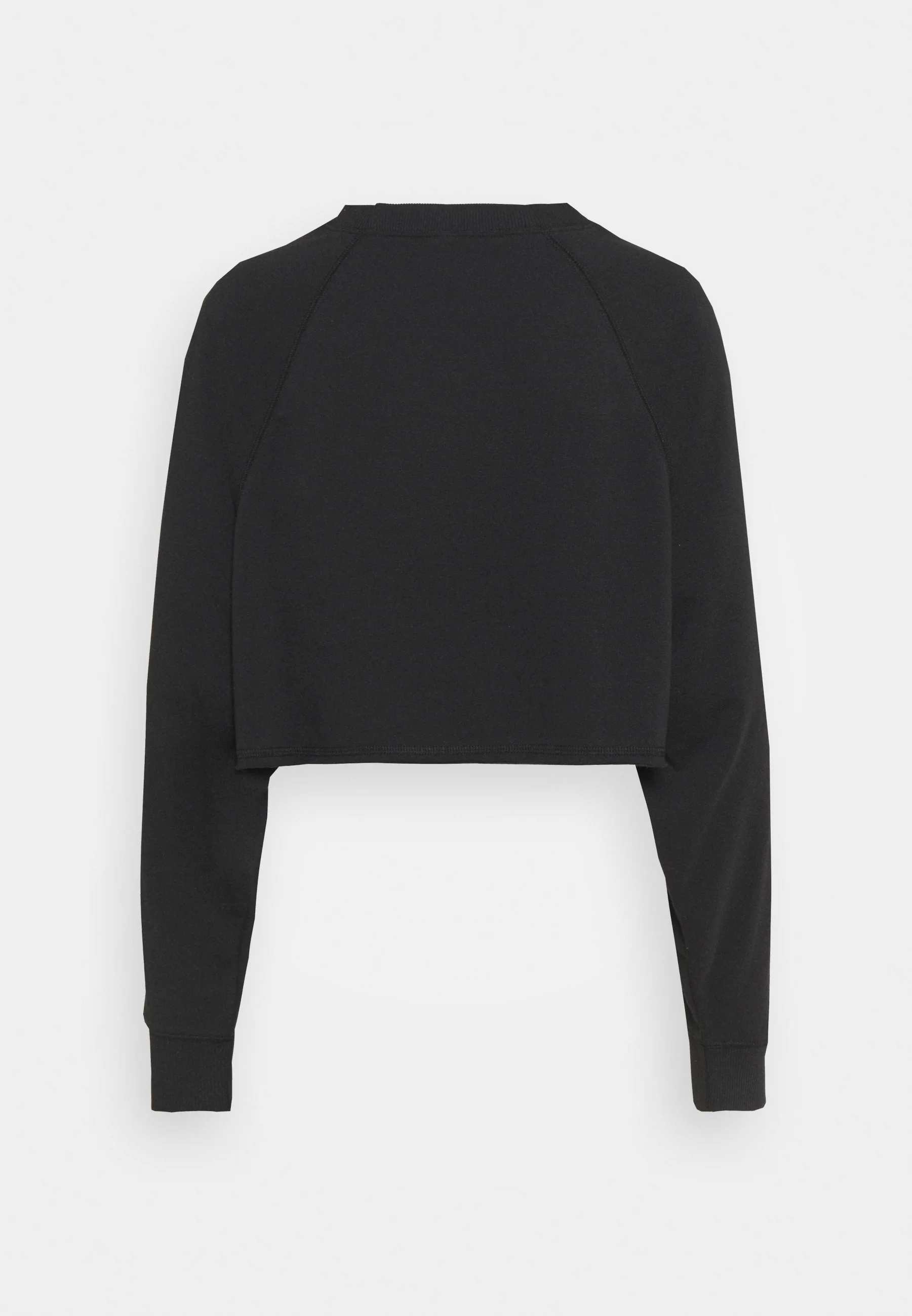 Sudadera corta con cuello raglán de algodón en el cuerpo LIFESTYLE