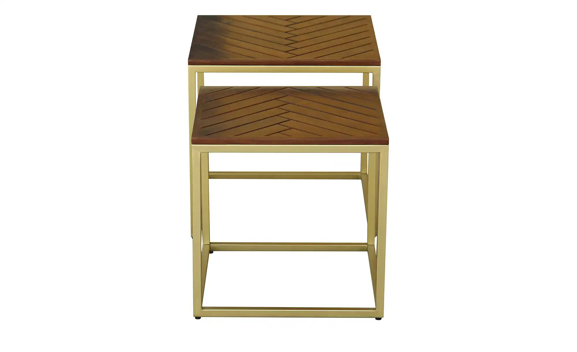 Couchtisch, 2er-Set aus Massivholz