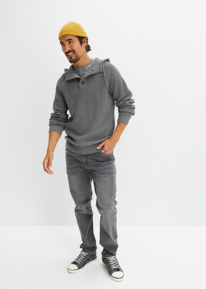 Kapuzen Pullover mit recycelter Baumwolle