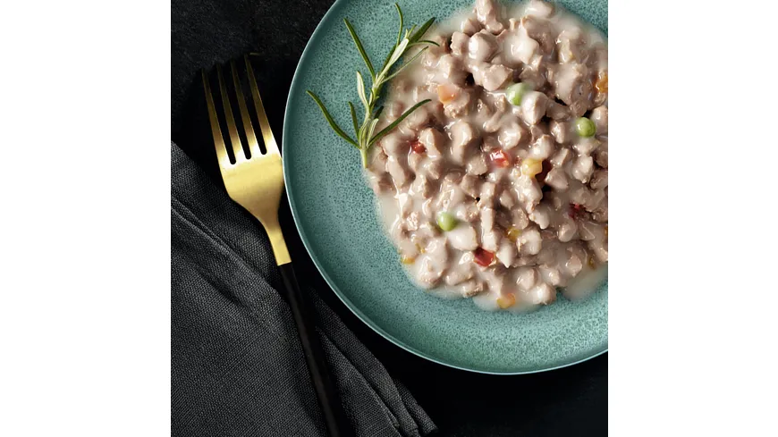 SHEBA® Schale Sauce Spéciale Frikassee mit Truthahn und Gemüse 85g 85 g