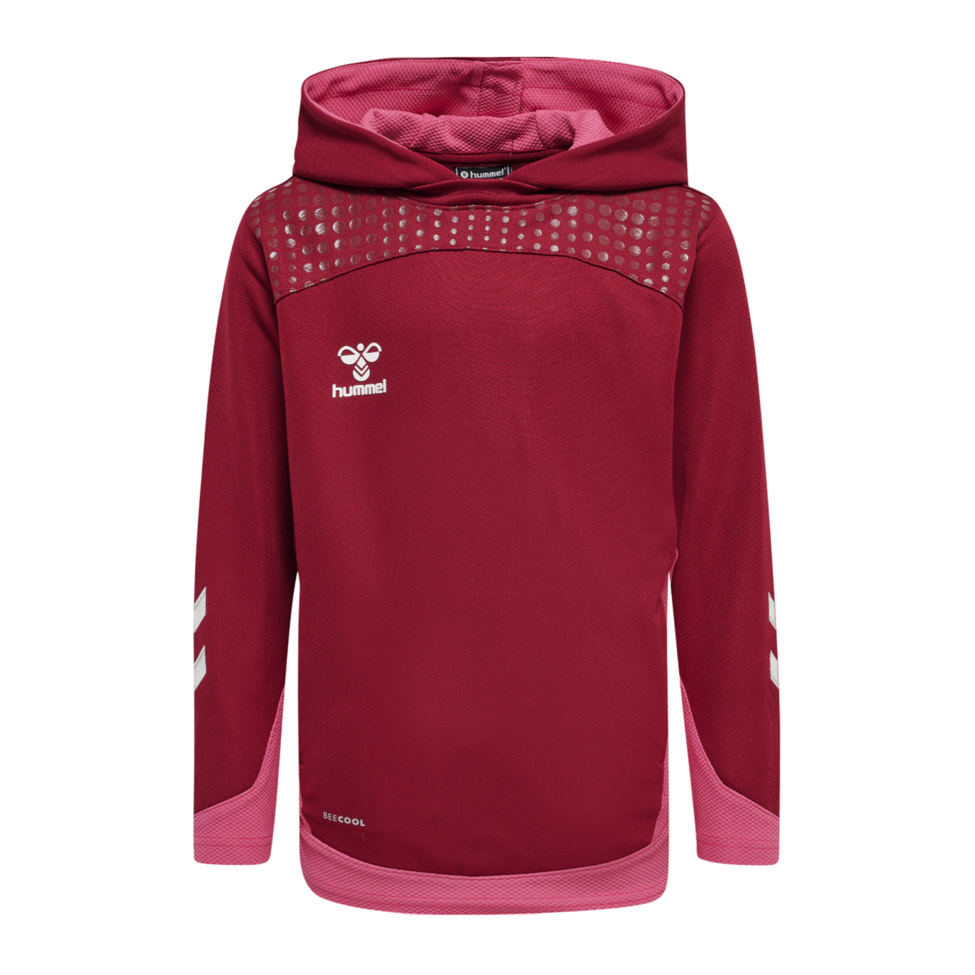 Hummel hmlLEAD Poly Hoody Kids Rot F3584