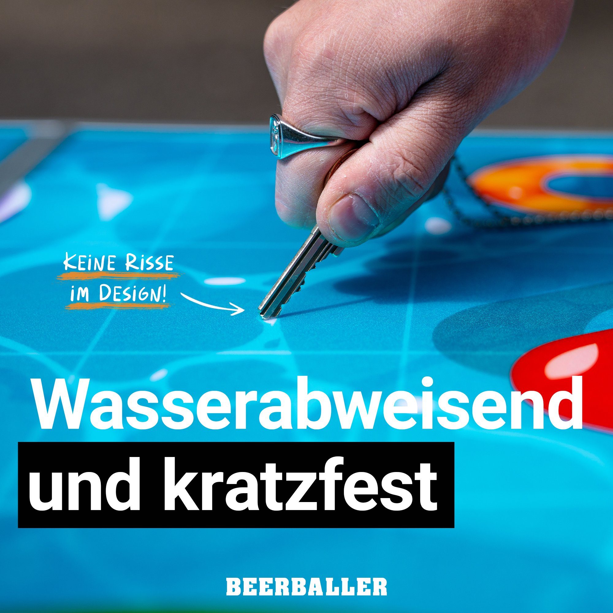 BeerBaller Klapptisch BEERBALLER® Summer Beer Pong Tisch