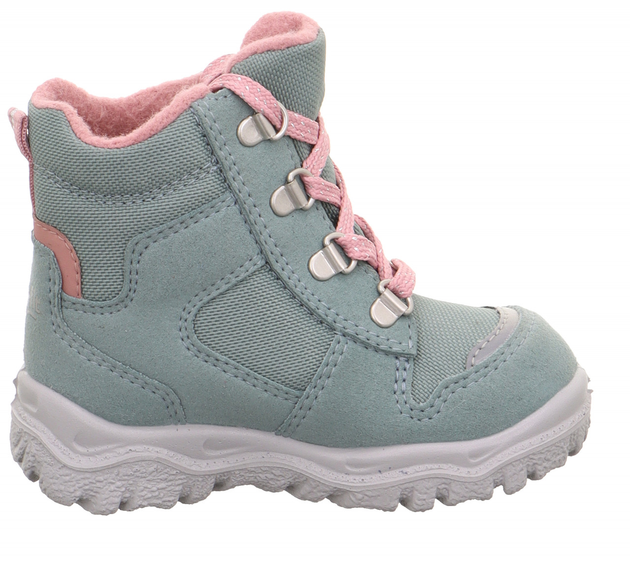 HUSKY1 - Hellgrün/Rosa Boots mit Schnürung