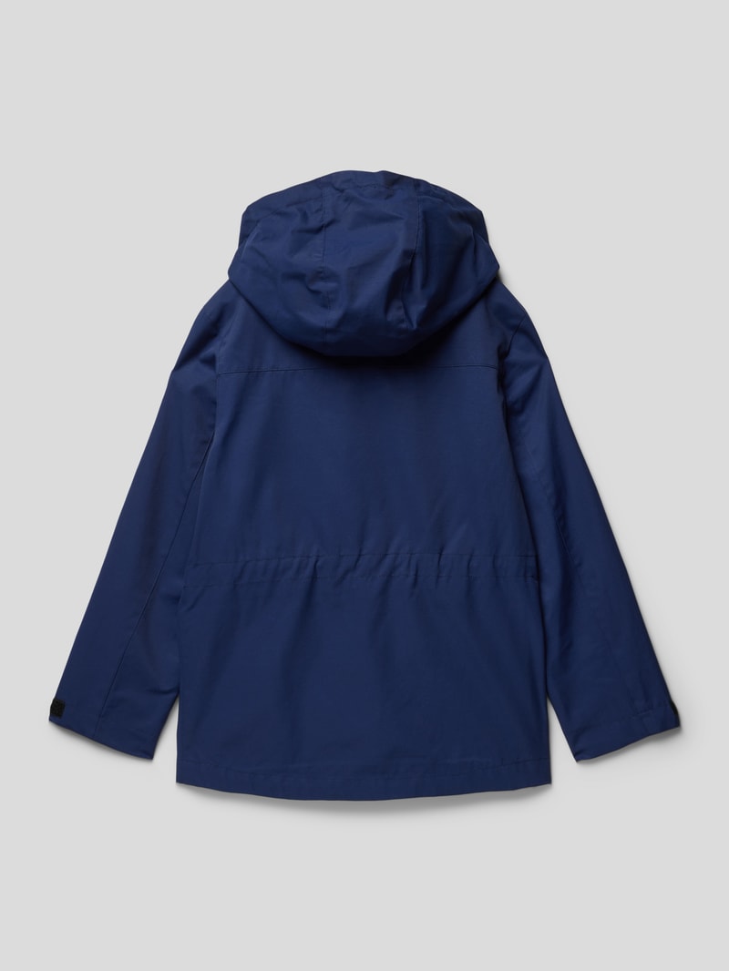 Jacke mit Kapuze in marineblau