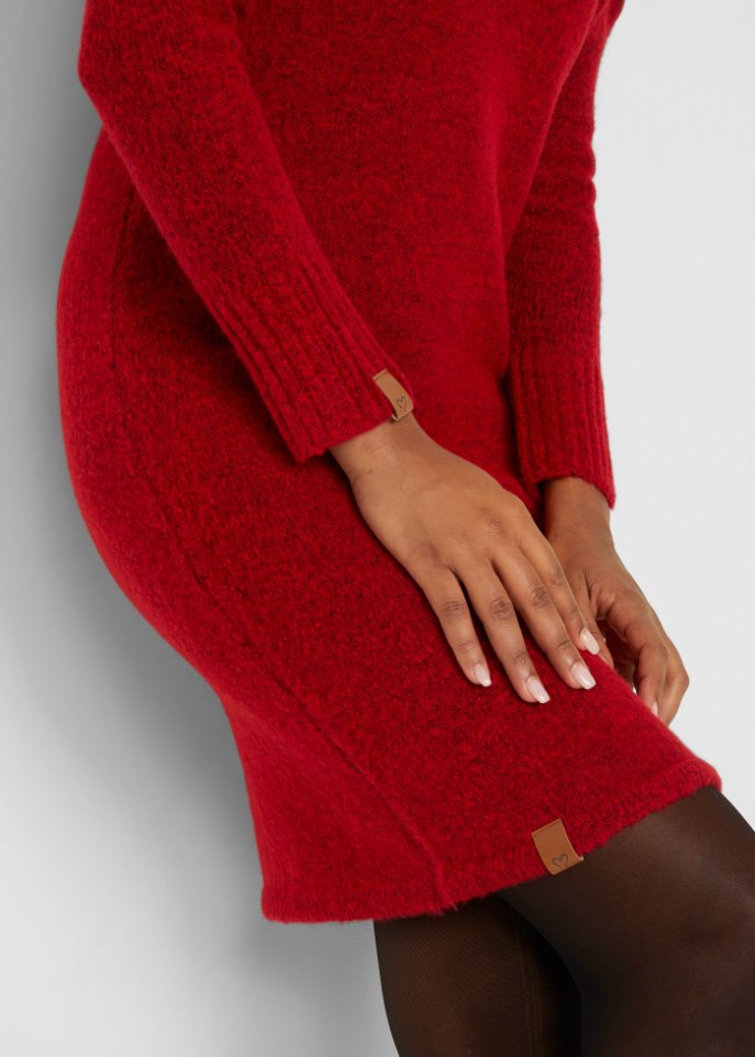 Strickkleid mit Kapuze