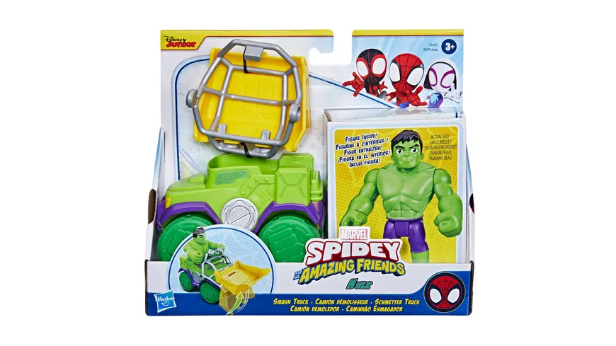 Hasbro - Marvel Spidey and His Amazing Friends Hulk Schmetter Truck