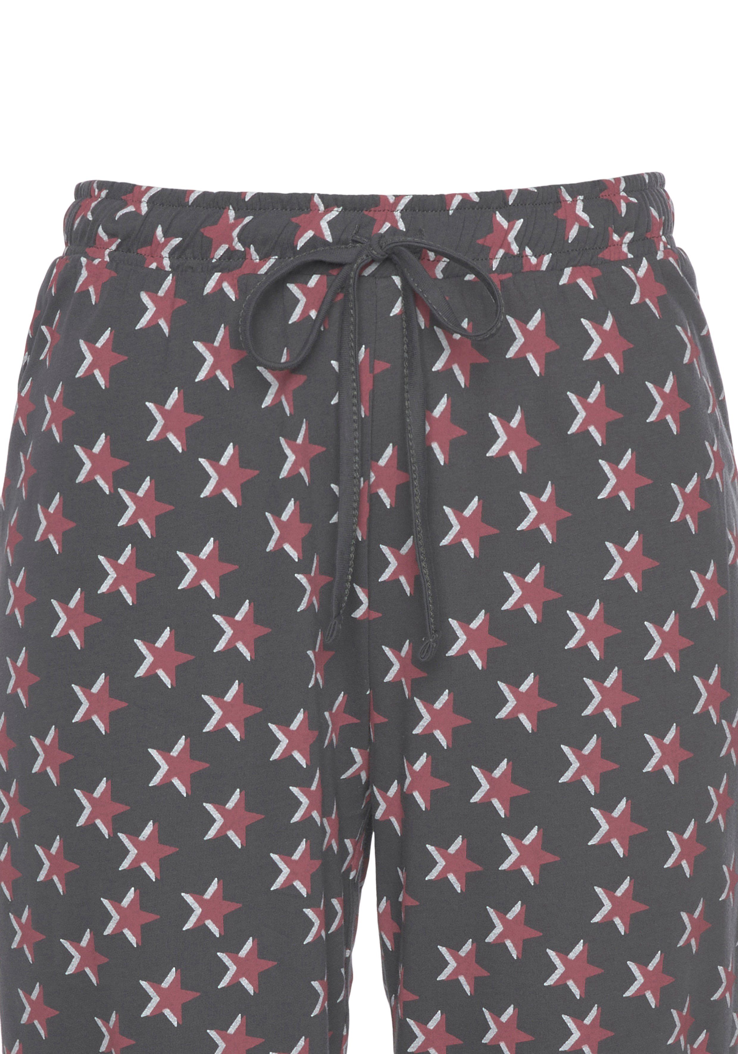 Vivance Dreams Pyjama (2 tlg., 1 Stück) mit Sternenprint