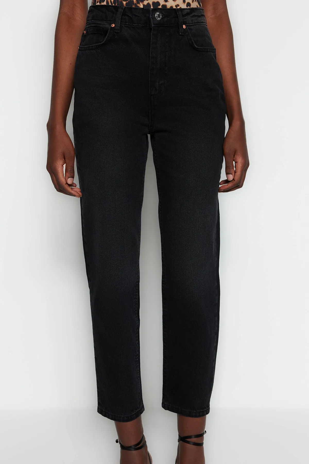 Trendyol Collection  Jeans - Schwarz - Mom