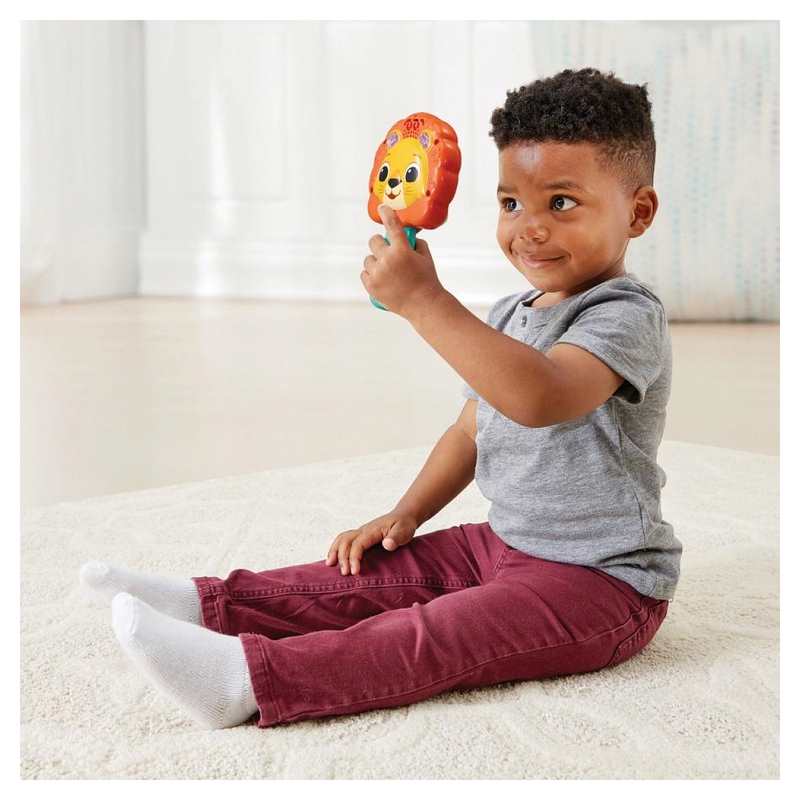 Hochet musical miroir lumi lion