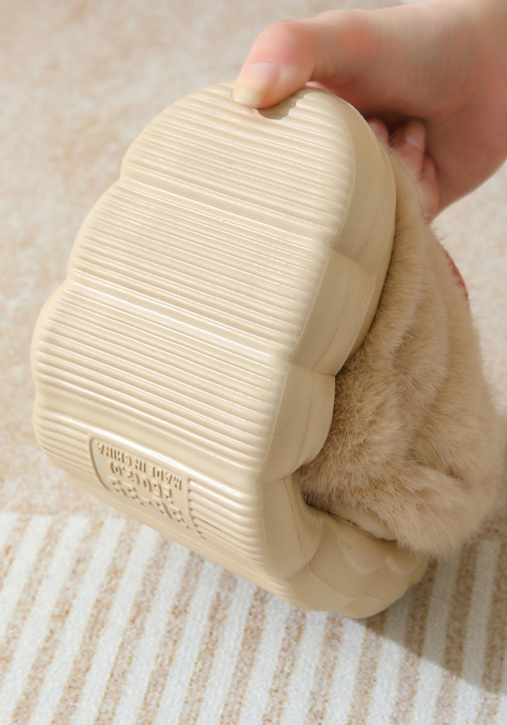 CAMILA Winter-Pilzhausschuhe für den Haushalt, Unisex,weich Badeschuh (set, 1-tlg., Atmungsaktiv, weich und warm) Halten Sie die Füße warm