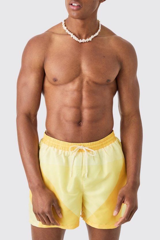 Kurze Colorblock Badehose