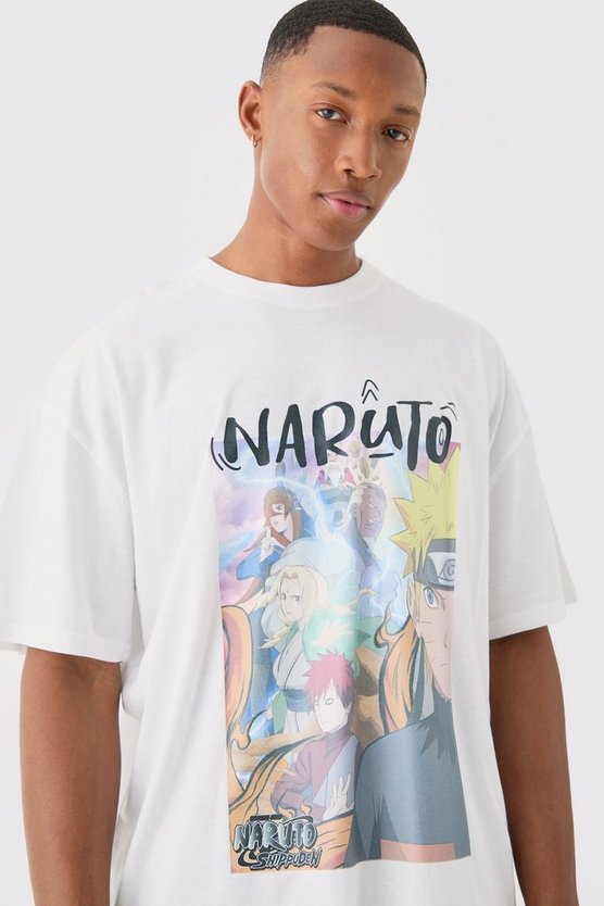 Oversize T-Shirt mit lizenziertem Naruto Anime Print