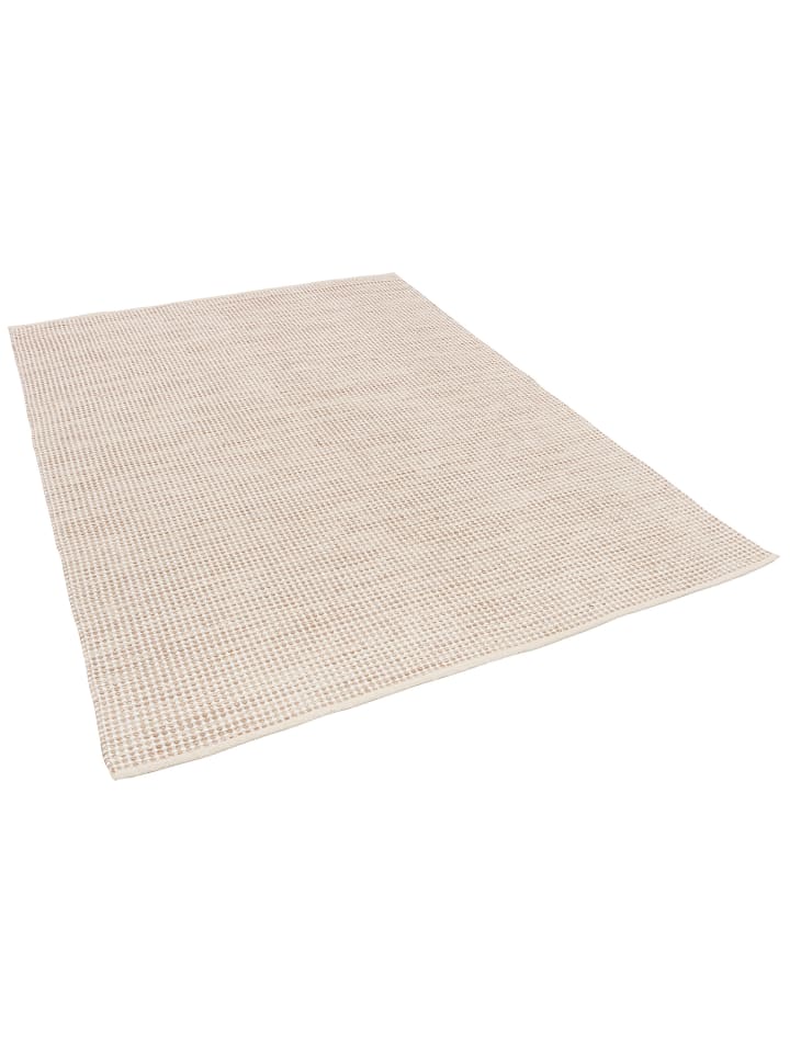 Pergamon Baumwolle Natur Kelim Teppich Sandy Modern in Beige günstig kaufen