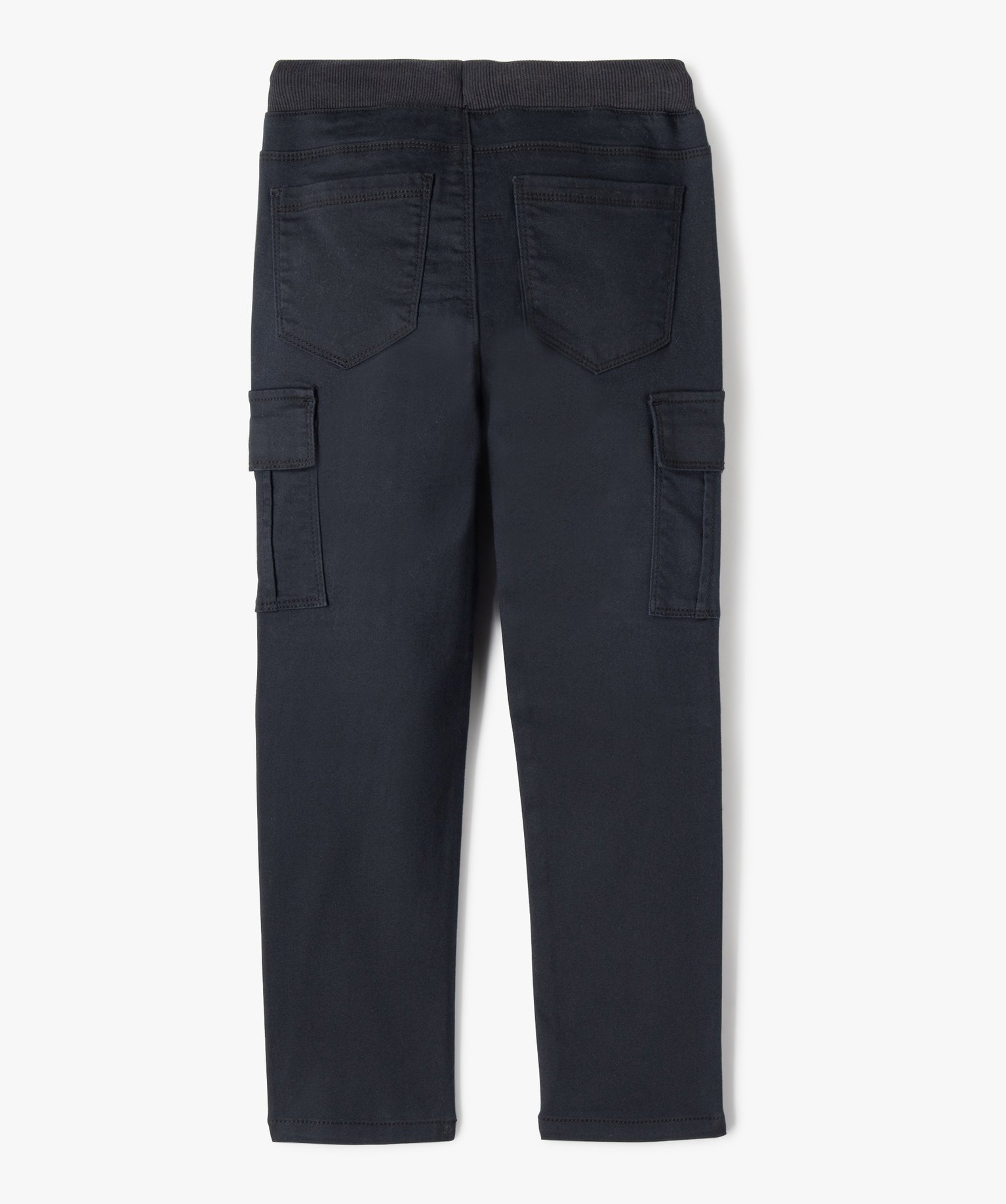 Pantalon multipoches en matière résistante Garçon noir | GEMO