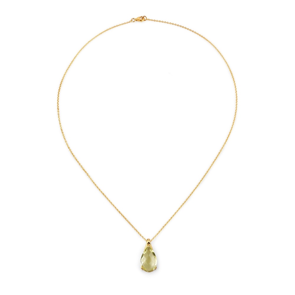 Rafaela Donata Chaîne Argent sterling Quartz citron en Or jaune Bijoux
