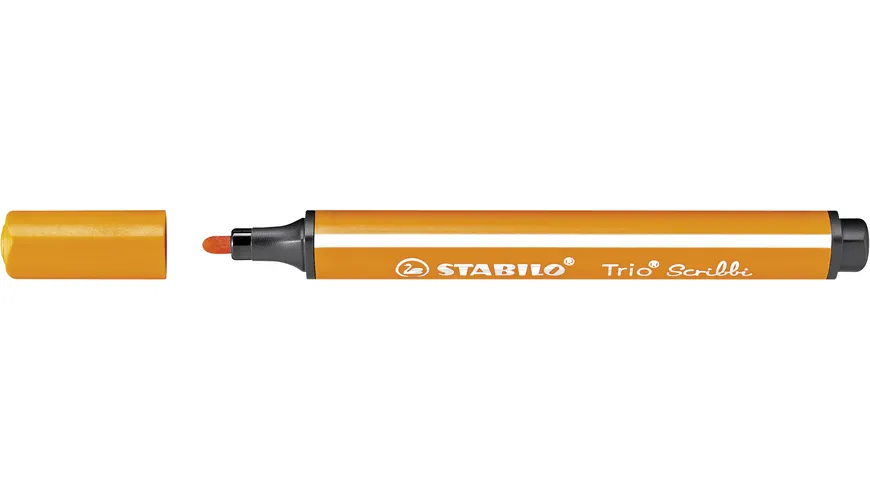 STABILO® Gefederter Dreikant-Filzstift - STABILO Trio Scribbi - 8er Pack - mit 8 verschiedenen Farben sortiert