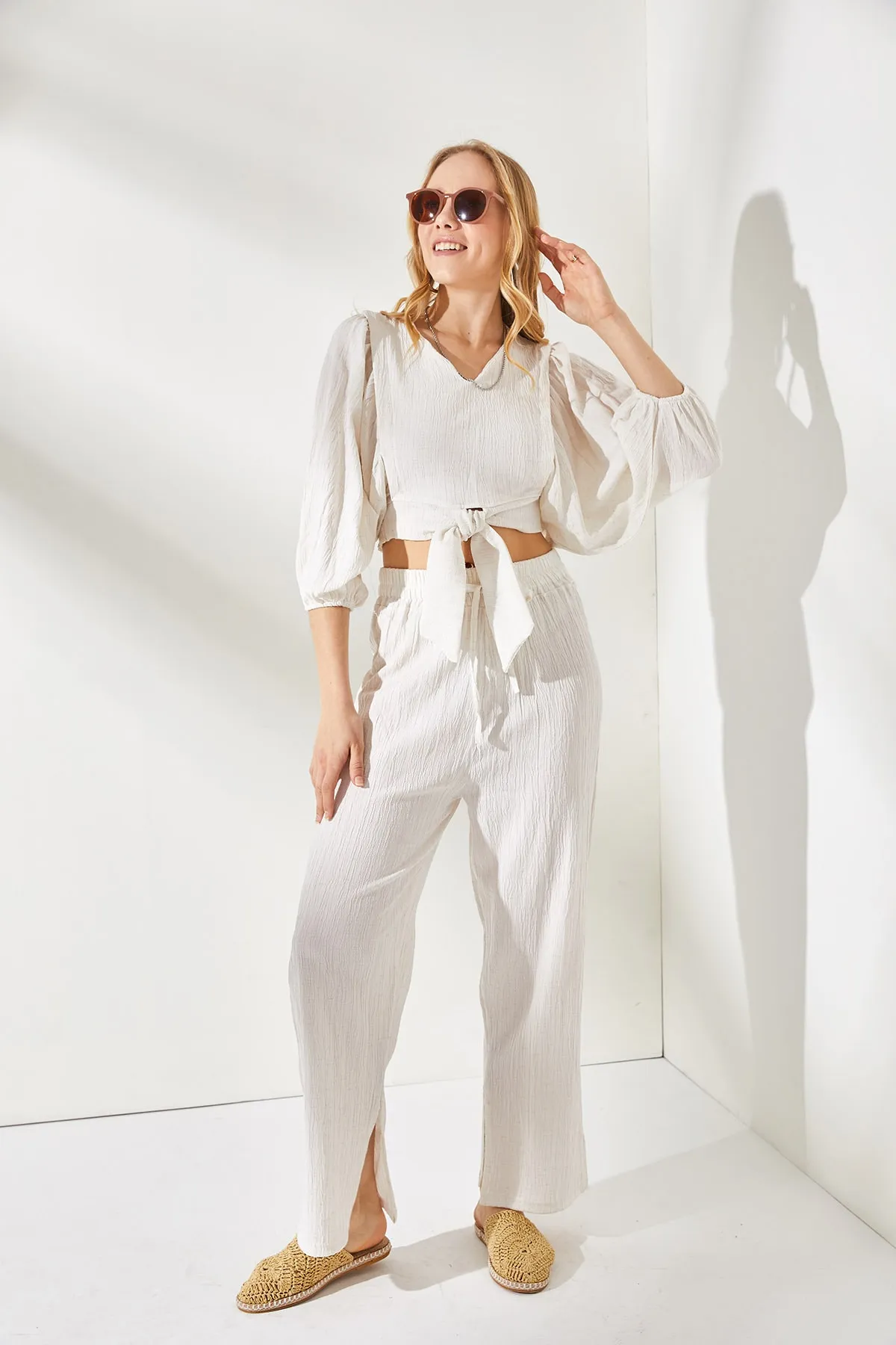 Olalook  Zweiteiler - Ecru - Oversized