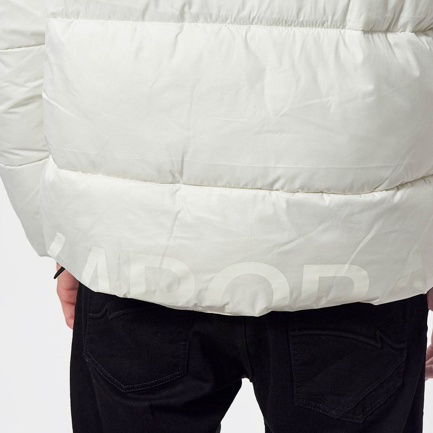 SIMON  Doudoune blanche Homme en 100% polyester recyclé