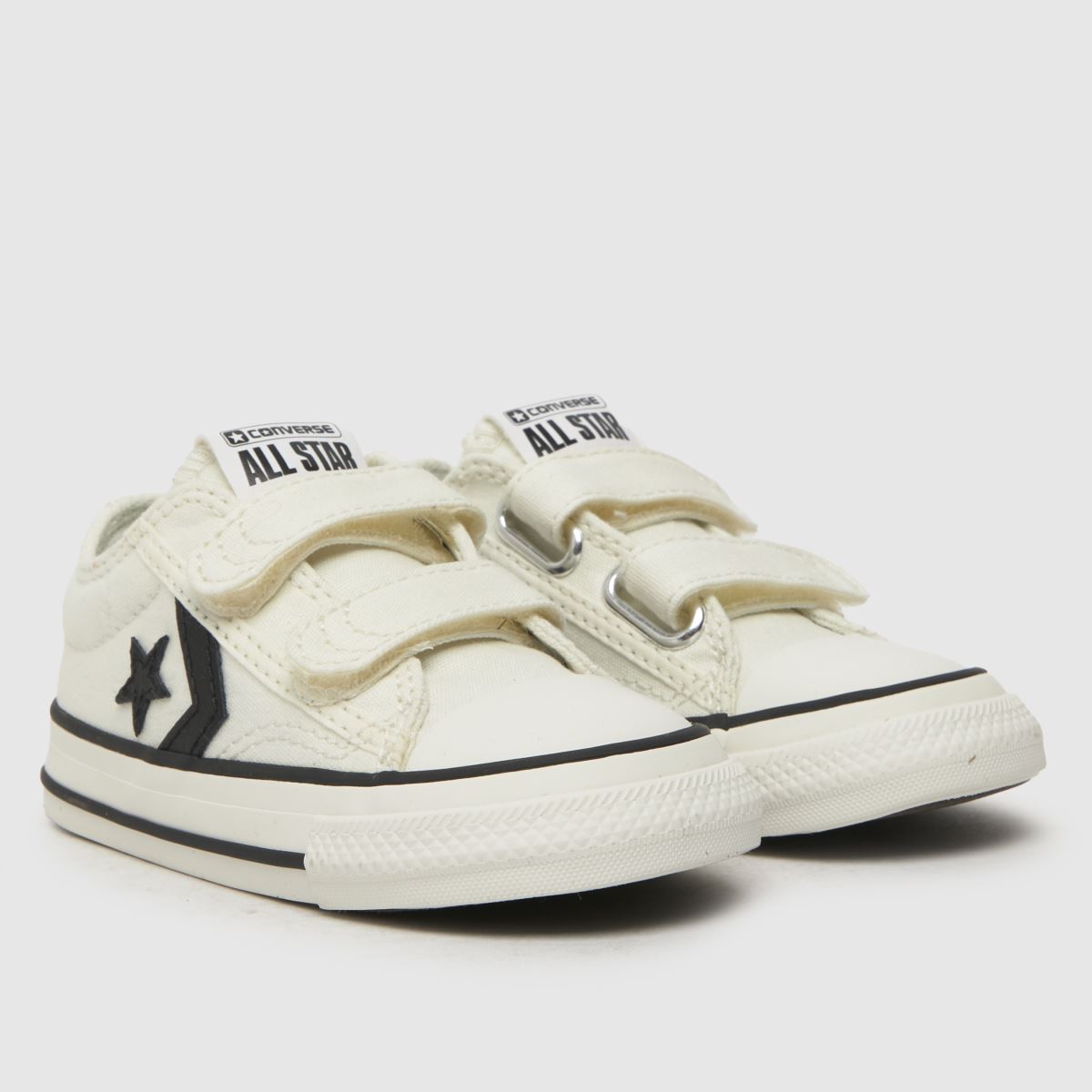 Converse vita och svarta Star Player 76 v Pojkar Småbarnsskor