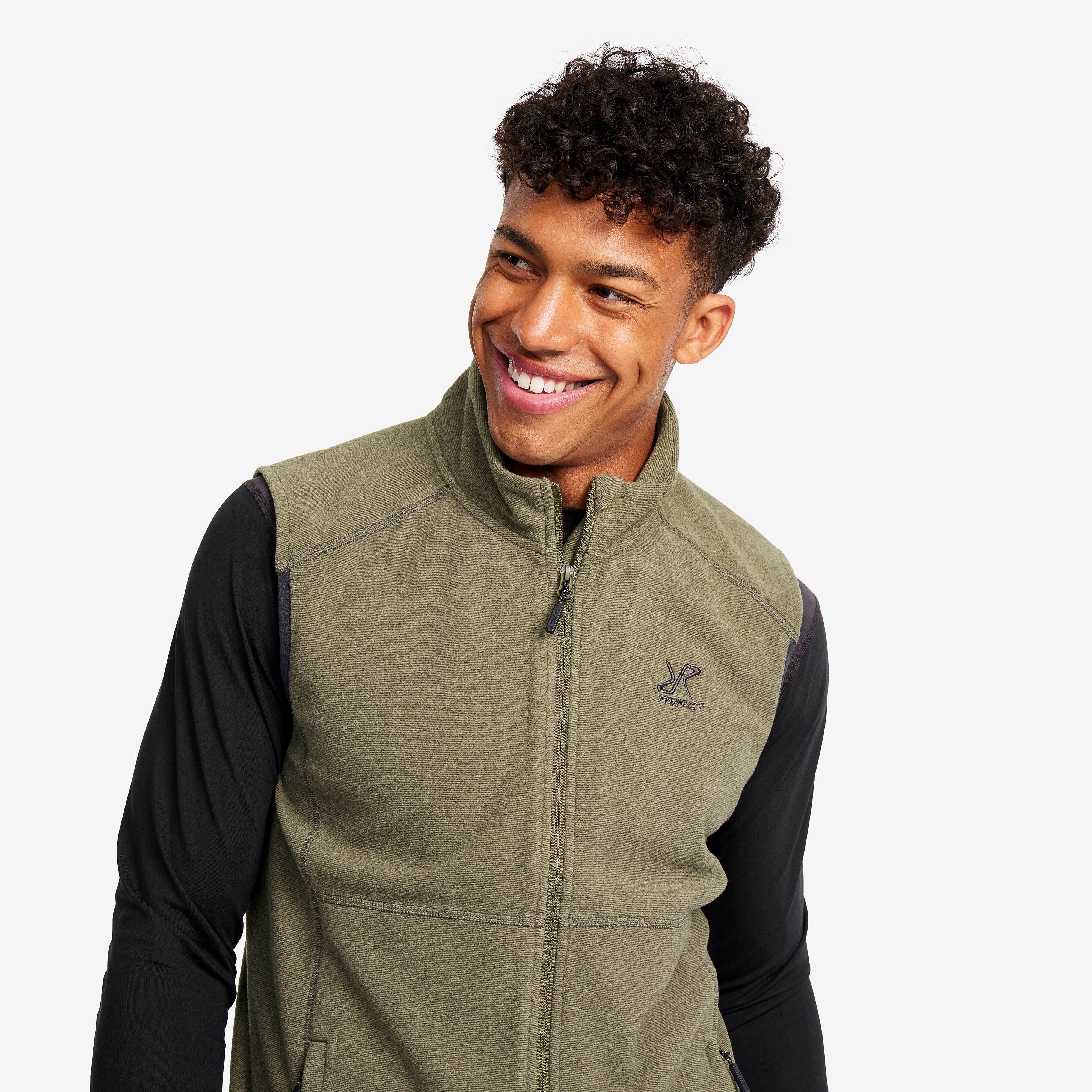 Essential Fleece Vest Homme Grape Leaf