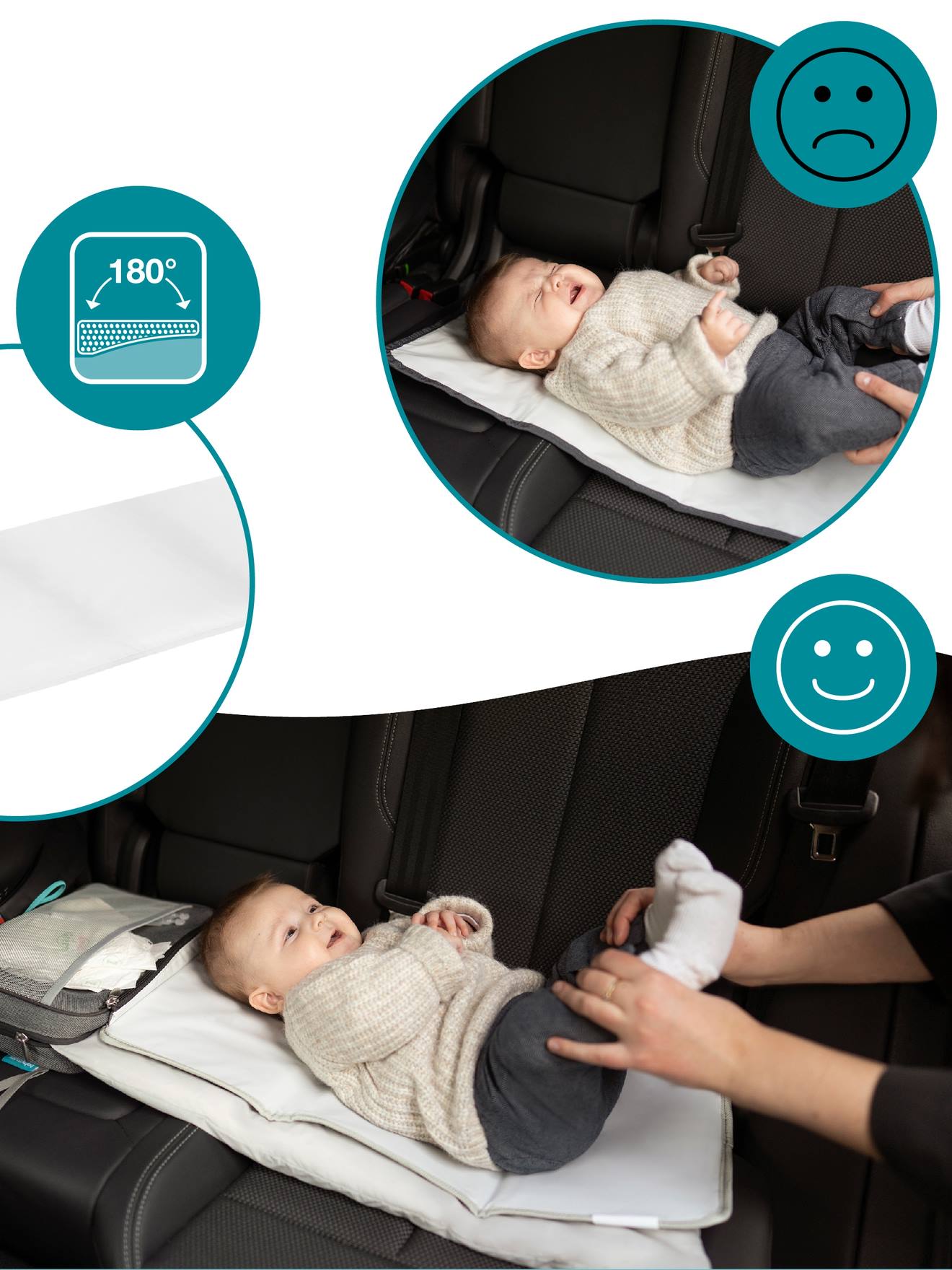 Plan à langer de voyage BABYMOOV Nomadcare blanc