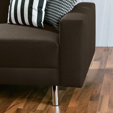Max Winzer® Loungesofa Just Fashion Funktionssofa Flachgewebe braun, 1 Stück, Made in Germany