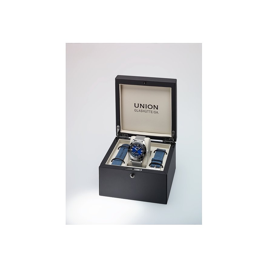Union Glashütte Uhren-Set inkl. Wechselarmband Noramis Datum Sport