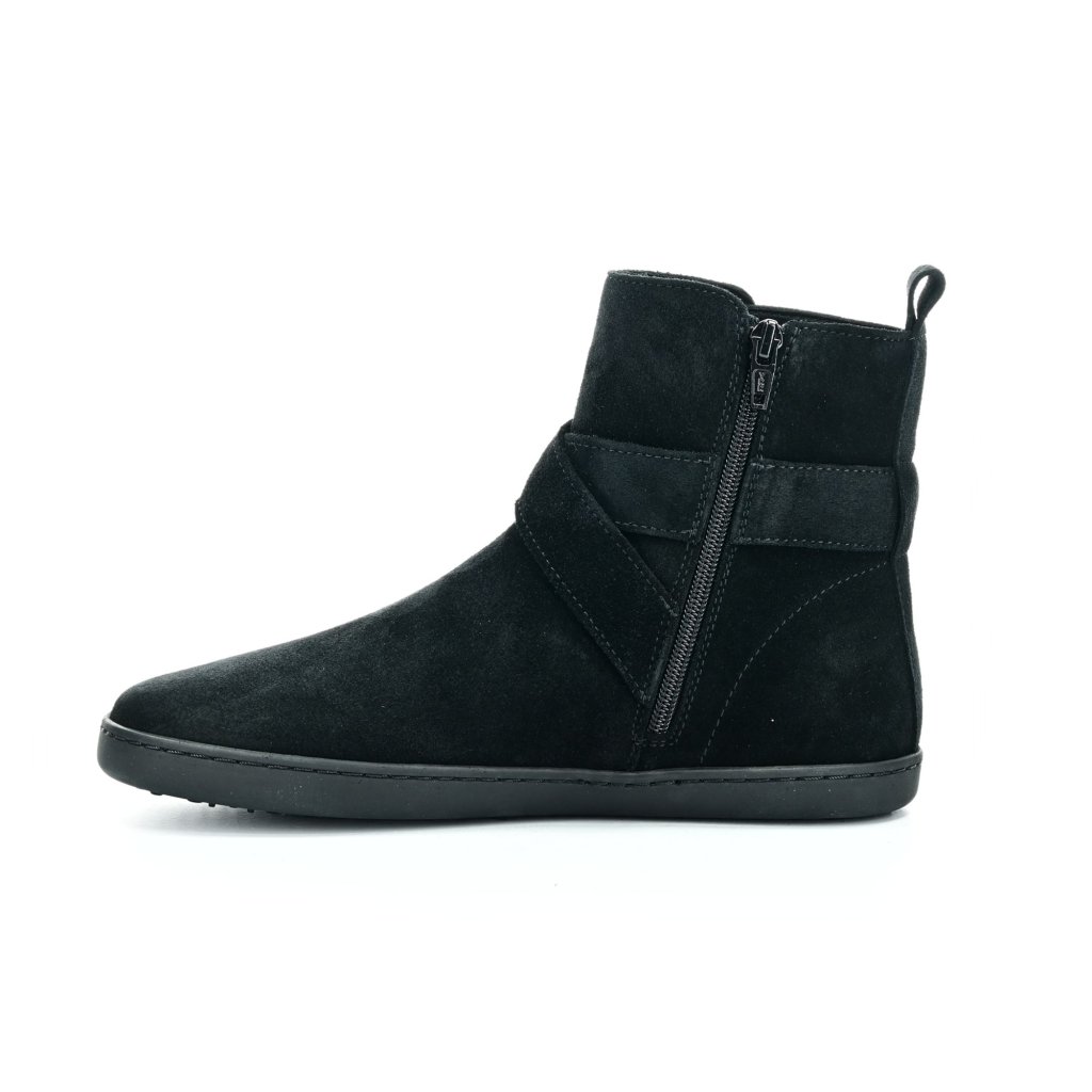 Shapen Divine Black Suede Barfußstiefeletten