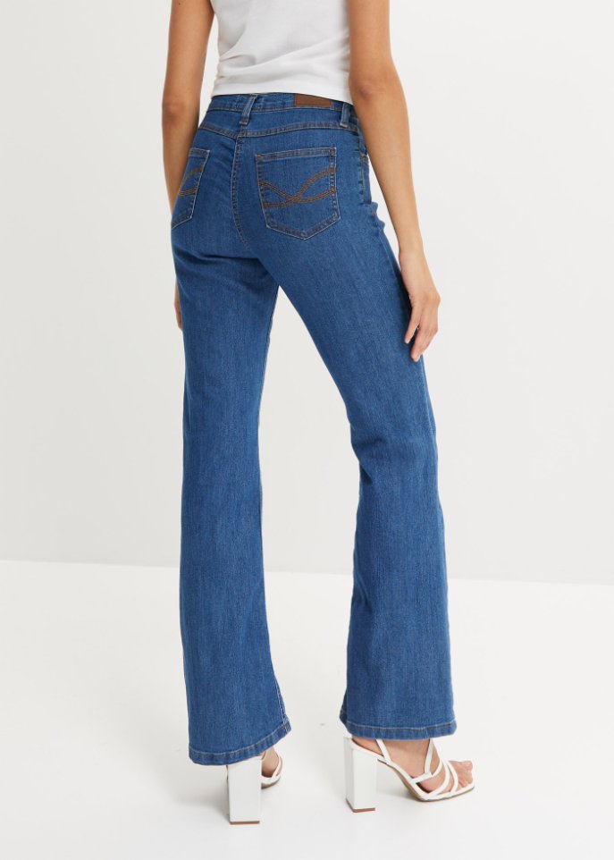 Komfort-Stretch-Jeans Bootcut