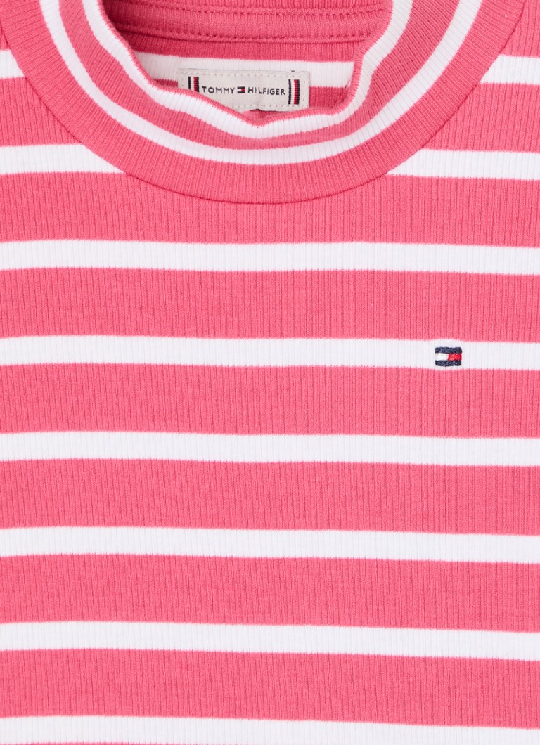 Tommy Hilfiger Rebrasta košulja dugih rukava s vezom logotipa