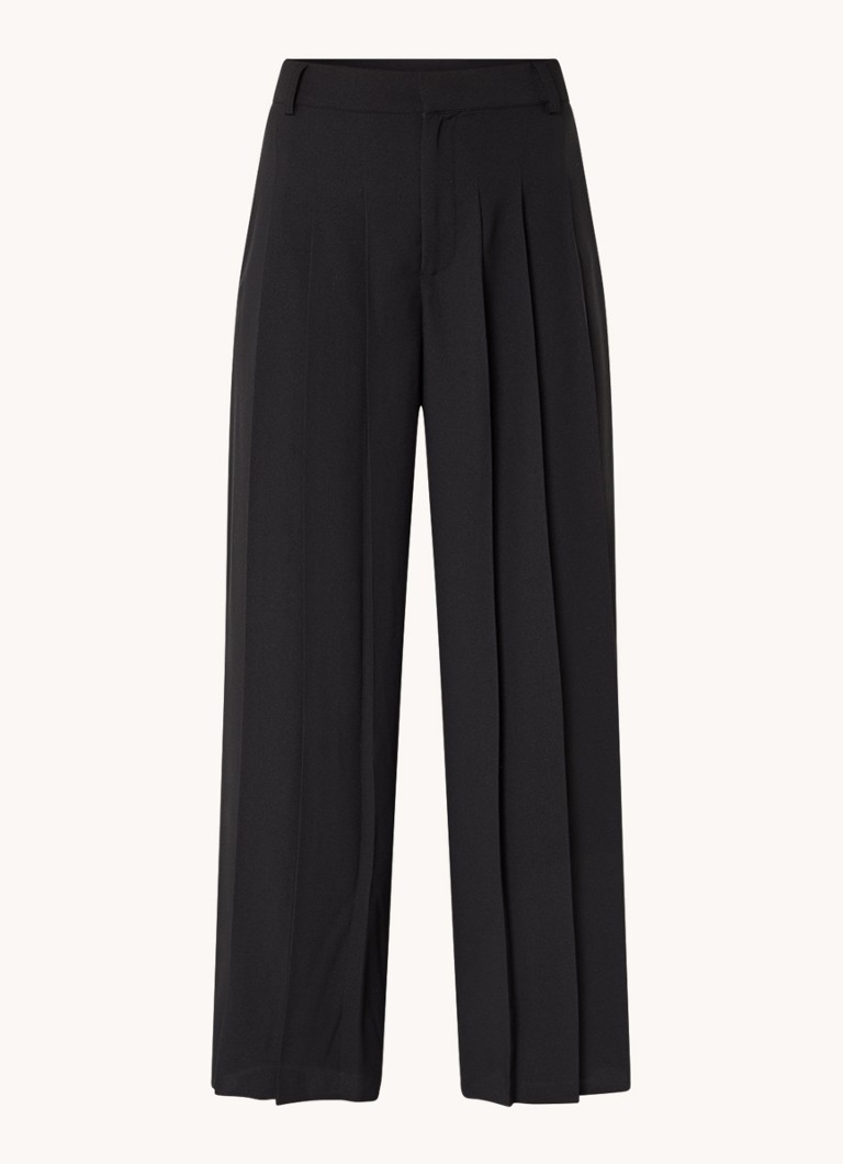 Pantaloni plisați cu talie înaltă și croi larg Ba&sh Miley
