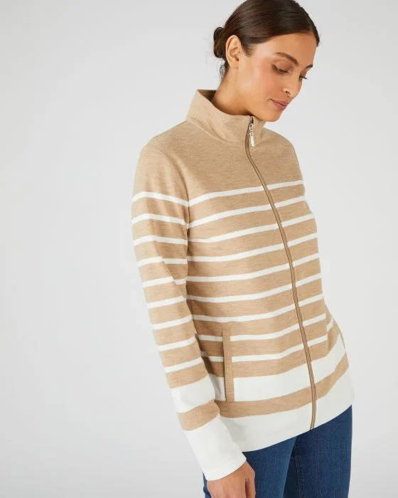 Gilet zippé intérieur bouclette