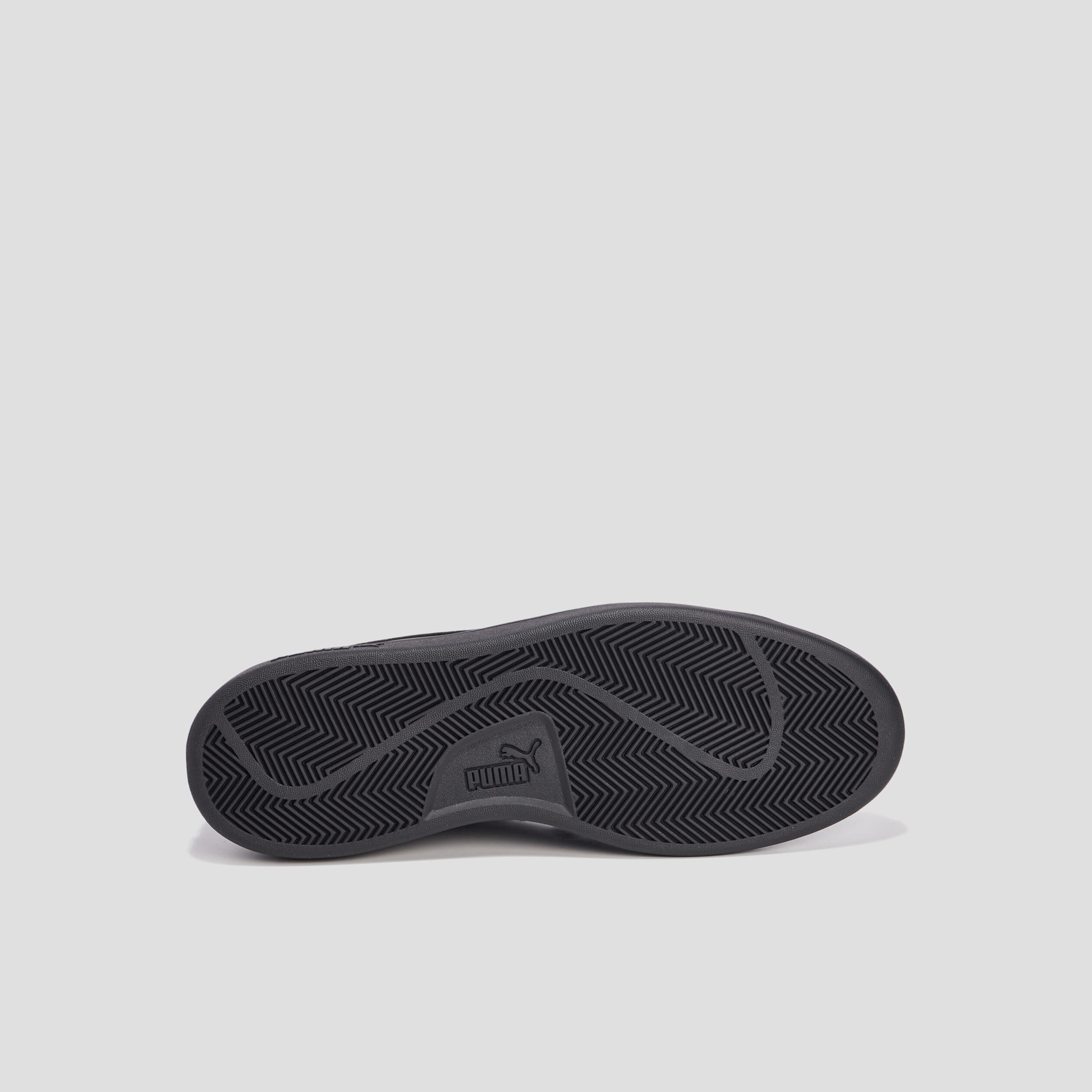 Tennis à lacets en cuir Puma Smash noir homme | La Halle