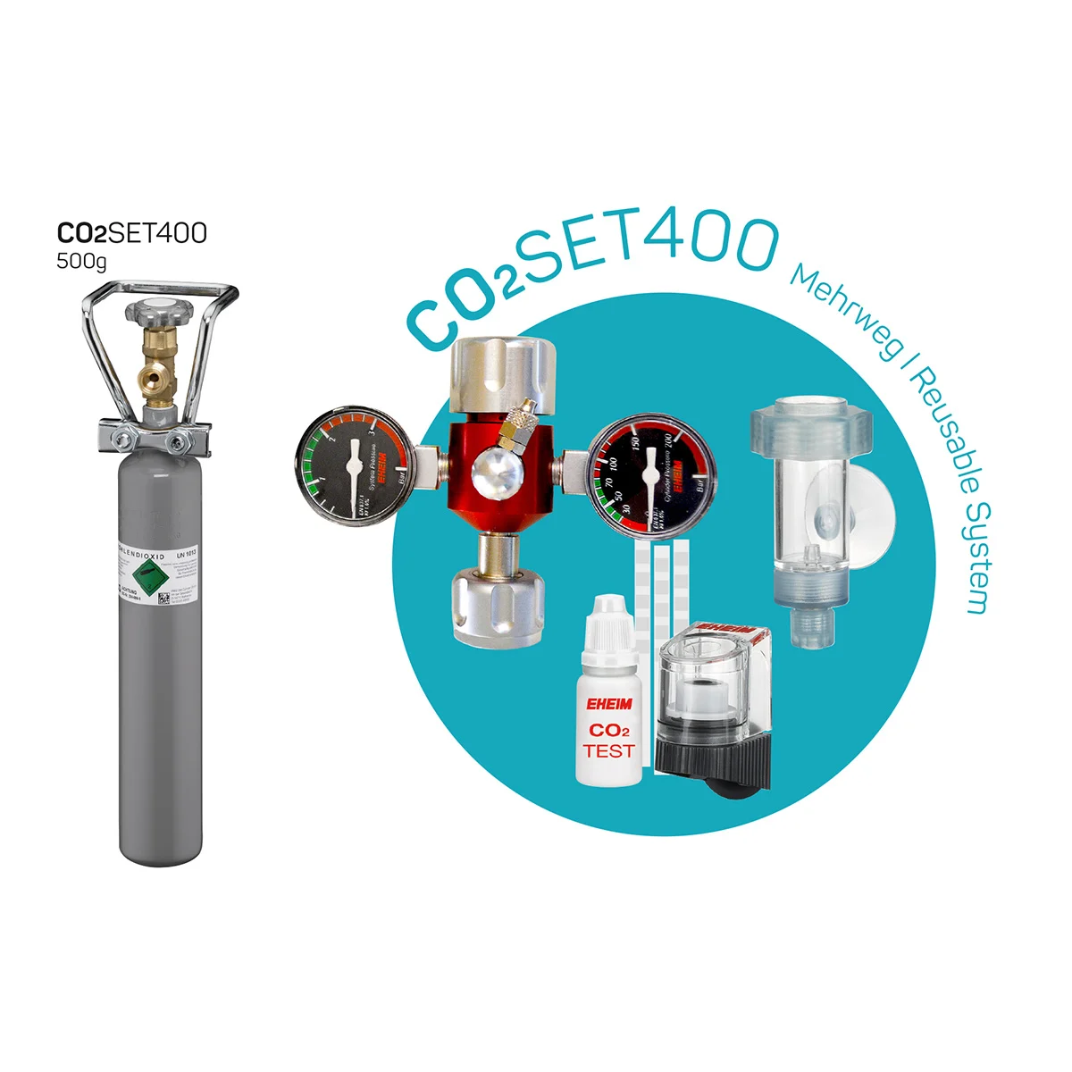 EHEIM CO2 SET 400 Mehrweg 500g günstig kaufen