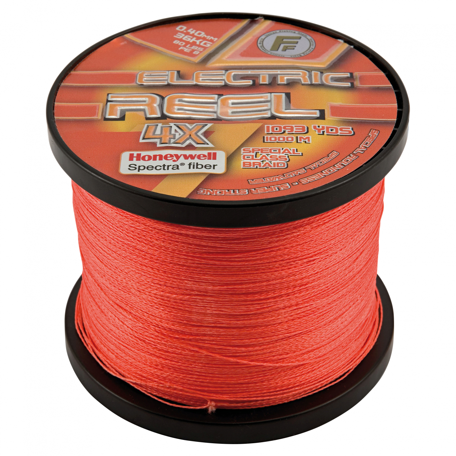 Lineaeffe Angelschnur FF Electric Reel 4X (fluo orange, 1.000 m)