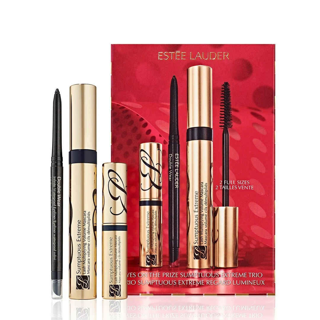 Set machiaj rimel Sumptuous Extreme Mascara + Double Wear Infinite Liner - Set machiaj, Rimel
