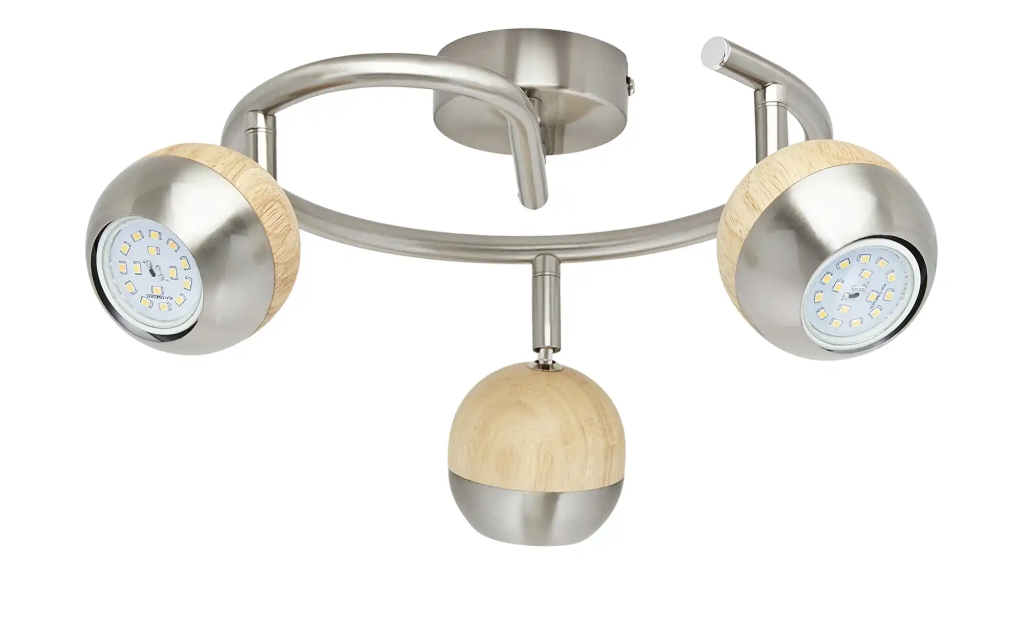 KHG LED-Spot, 3-flammig mit Holz