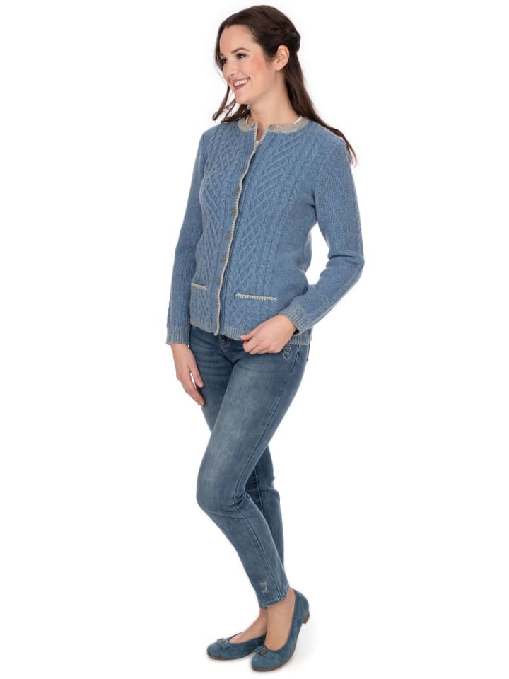 Spieth & Wensky Strickjacke DIESSEN in jeans günstig kaufen