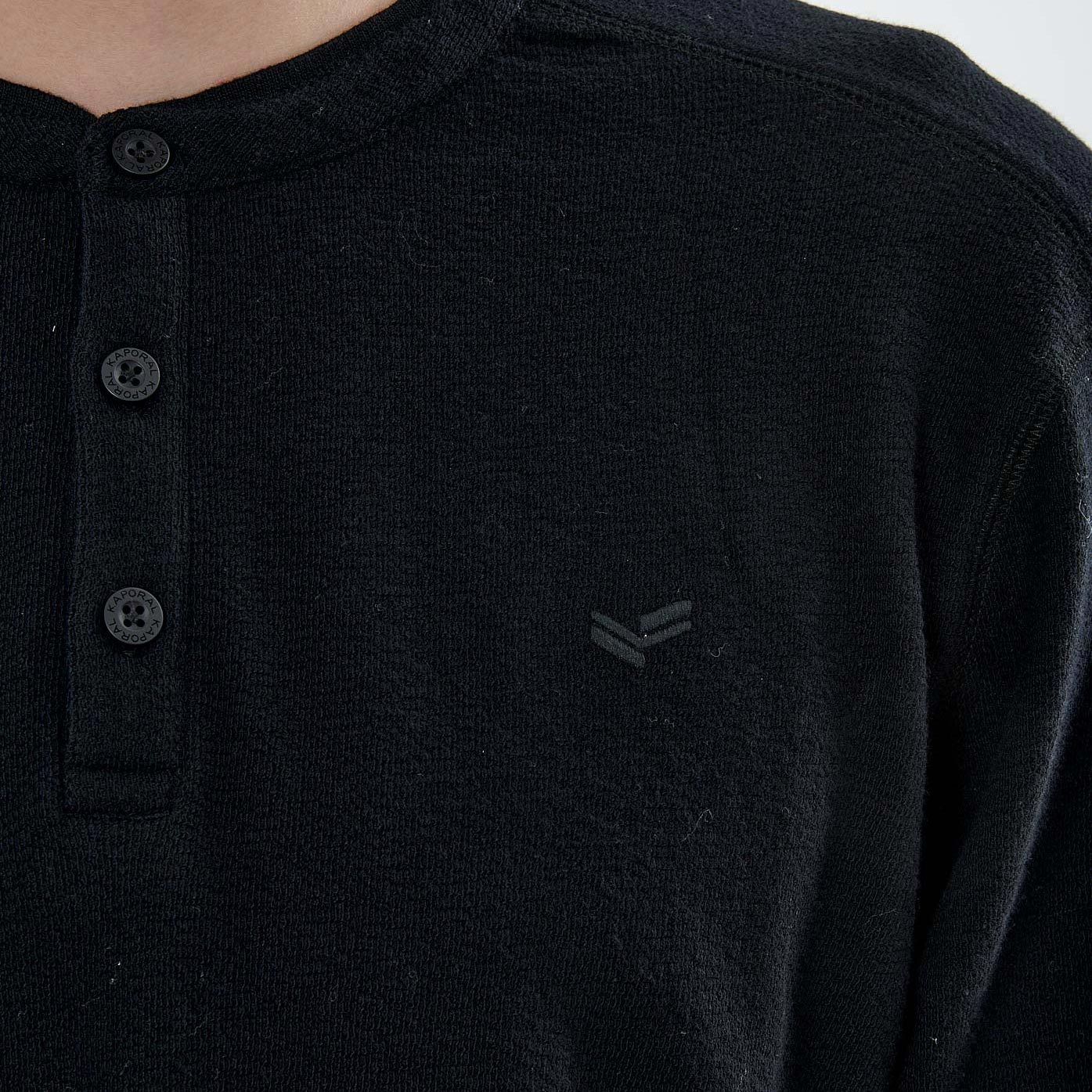 TINS   T-shirt noir homme 100% coton