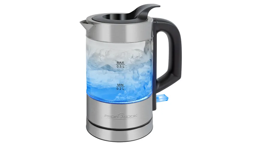 PROFI COOK Wasserkocher Glas PC-WKS 1228G 0,5l