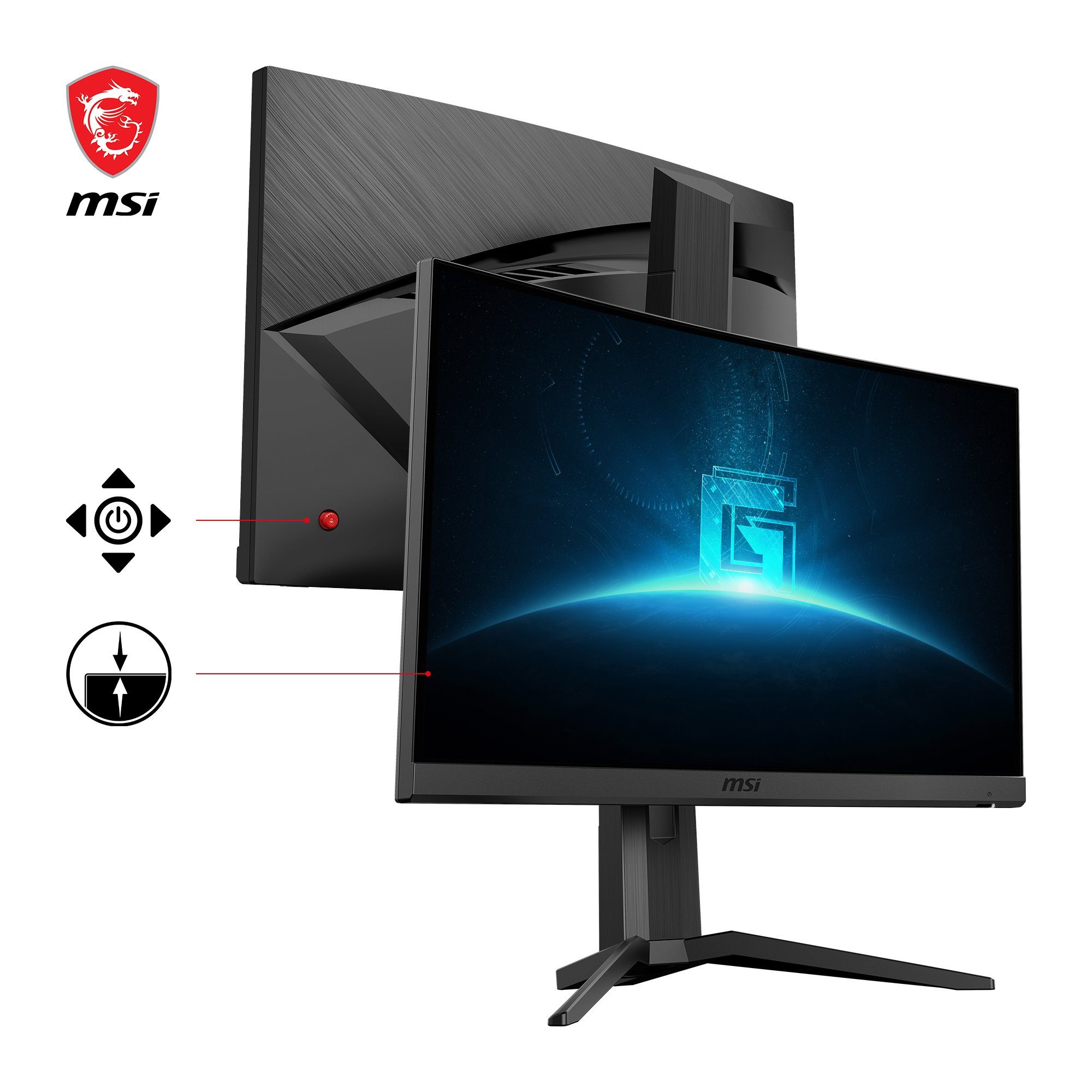 MSI G24C6P E2 Curved-Gaming-LED-Monitor (59,9 cm/24 