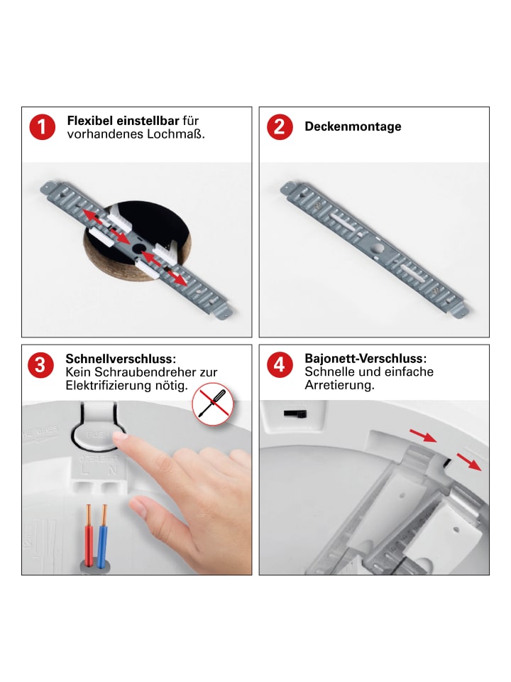 näve LED Deckenleuchte 