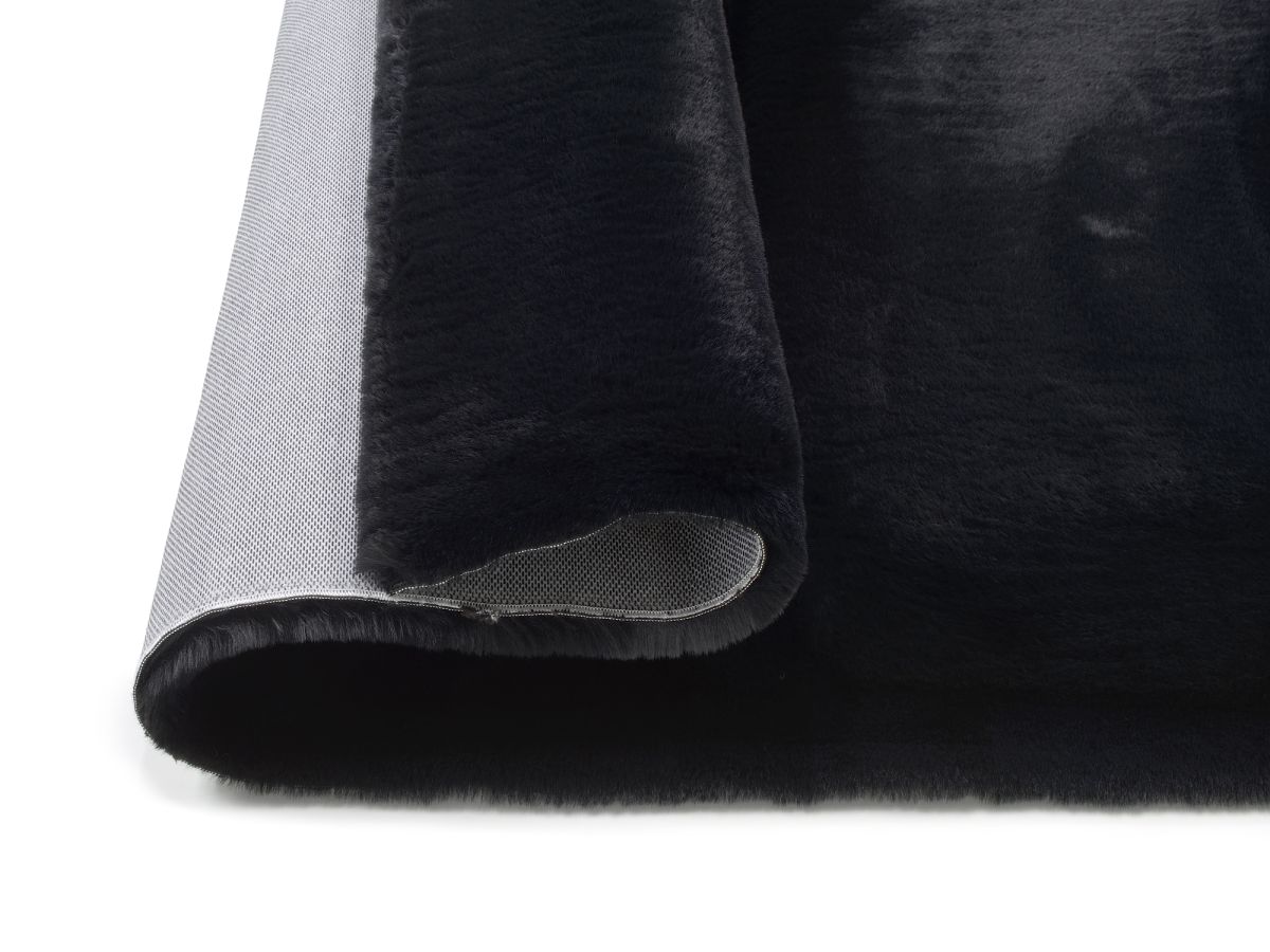 Kunstfell Rabia Soft Schwarz 67 x 130 cm