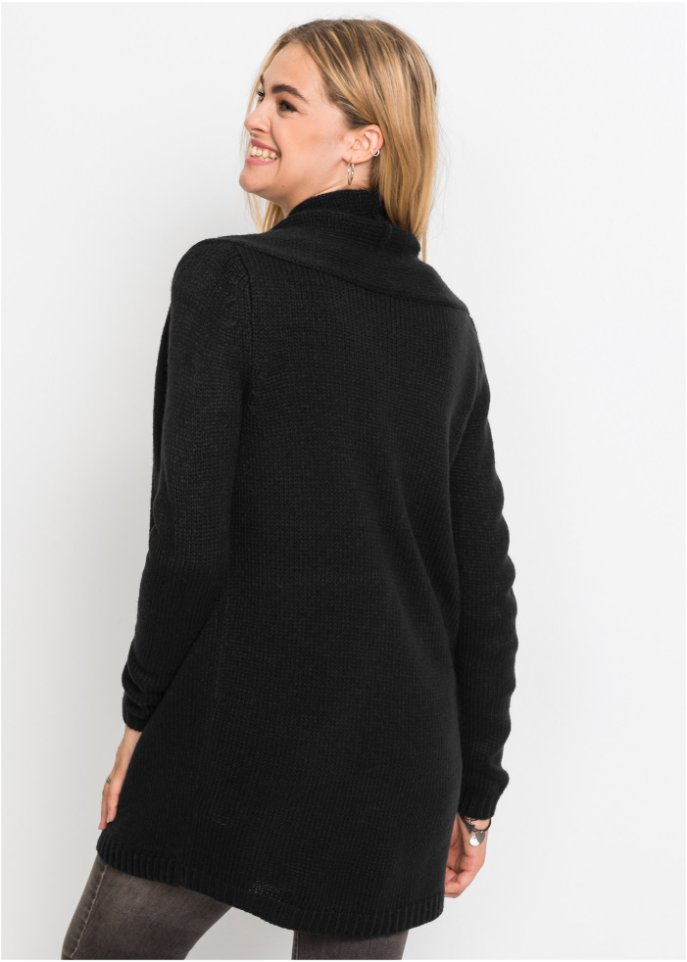 Longstrickjacke